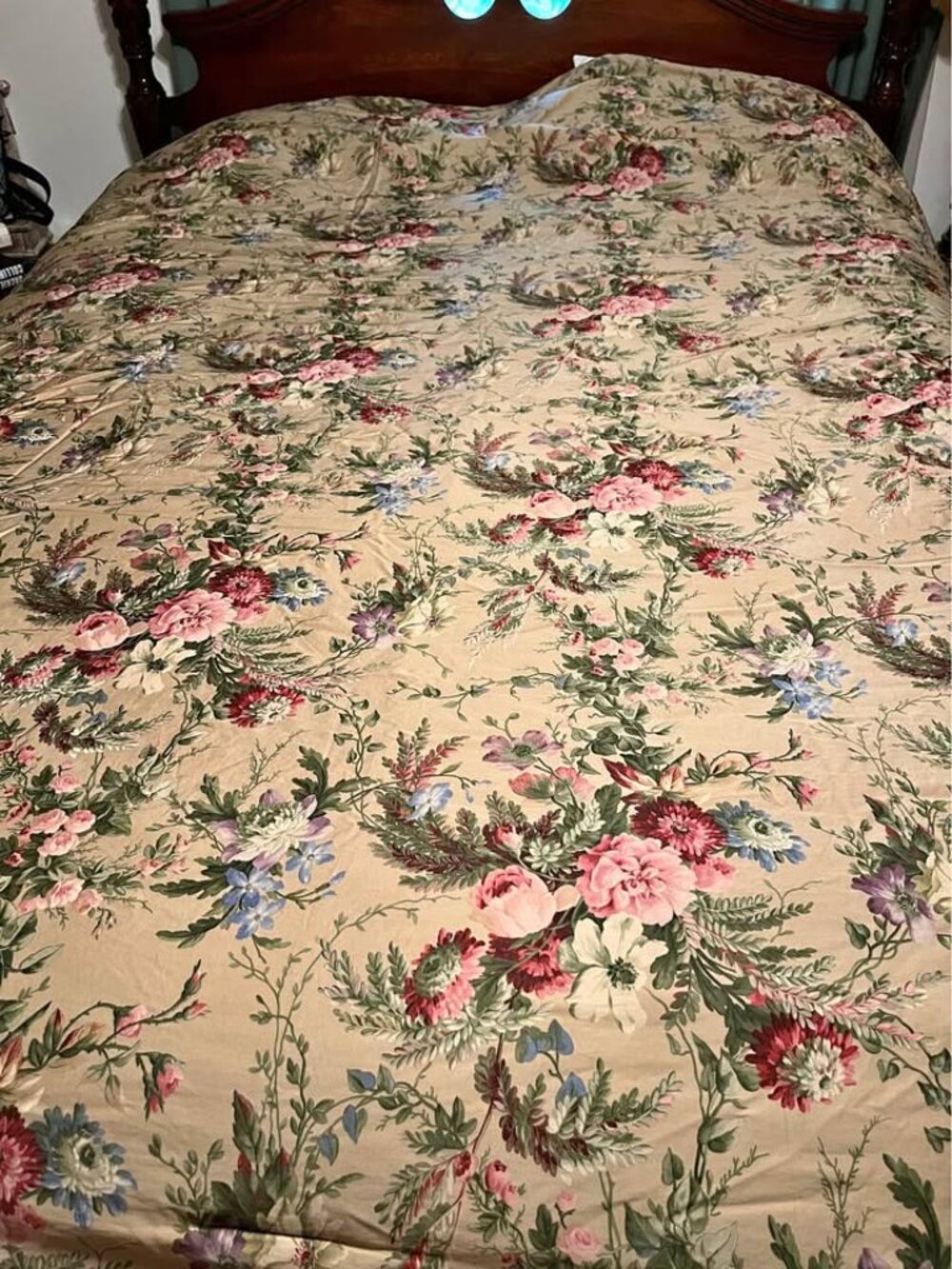 Vintage RARE Ralph Lauren ADRIANA Floral Full/Queen Comforter ONLY